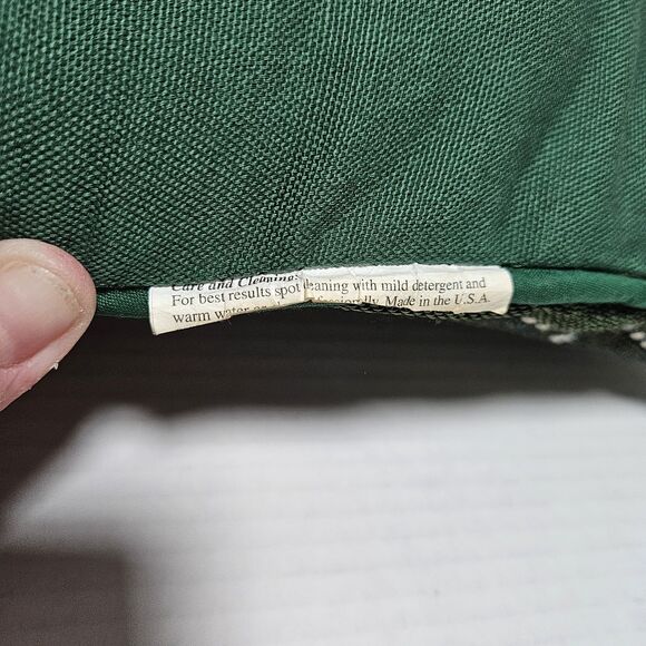 American Weavers Throw Pillow Tapestry Jolly Old Santa Claus Christmas Made USA - Picture 4 of 6